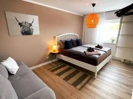 Sunset View - Design Apartment Hermannsblick, Parkplatz, Balkon