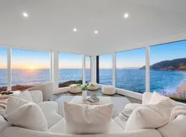 Distinguished Oceanfront Point Estate with Iconic Beach Mountain Vistas