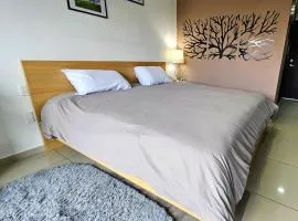 S04 SUITE KING Premium TEC CEM con Cocineta WiFi Balcón Parking Terraza