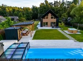 Przystań Roztocze 176 podgrzewany basen sauna jacuzzi bilard 14 osób