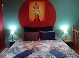 Apartment-double storey-2 bedrooms-own bathroom, kitchen, dining room, entrance, lounge, patio