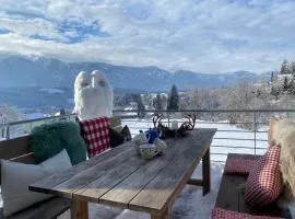 EulenHorst Seeboden Ruhiges Ferienhaus am Millstätter See mit Sonnenterasse & Bergblick
