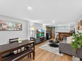 Bright and Modern 2BR Suite with Rustic Bar