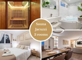 Luxurious 3 Bedrooms Sauna Jacuzzi，位于蒂恩奎克斯的酒店