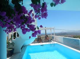 Peggy's Villa-House with private pool 25' from Athens Intl Airport，位于Dhráfi的酒店