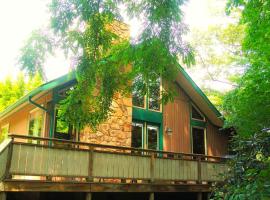 Riverfront Cabin Rental with a Private Beach on Youghiogheny River near Pittsburgh, Pennsylvania，位于Confluence的酒店