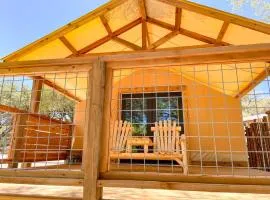 Beautiful Glamping Tented Cabin in Ingram, Texas, with Access to the Guadalupe River