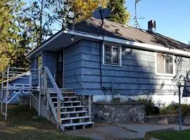 Rustic Cabin with a Picnic Table and Barbecue on Somo Lake, Wisconsin