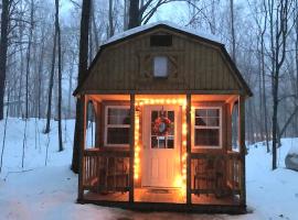 Snug Tiny House Getaway in Elton for Vacations near the Wolf River, Wisconsin，位于White Lake的酒店