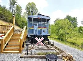 Glamping Caboose Rental Perfect for Families near Clyde, North Carolina