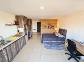 S05 MASTER SUITE Premium TEC CEM con Cocineta WiFi Balcón Parking Terraza