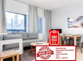 RukaHillChalet5 Ski In - Ski Out - SkiPass x2，位于鲁卡的低价酒店