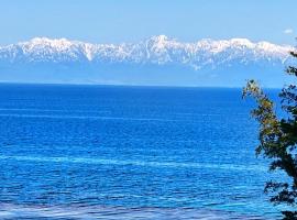 旅館青柳 海越し立山連峰の雪山絶景で休もう，位于冰见市的酒店
