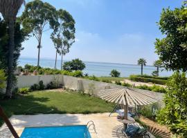 Villa 5 with Private Pool，位于法耶兹的海滩酒店