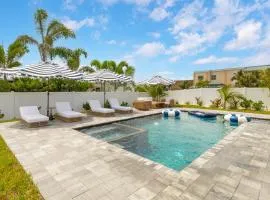 Luxury Cocoa Beach Oceanview Beach House Heated Private Pool, Spa & Beach Access Sleeps 12
