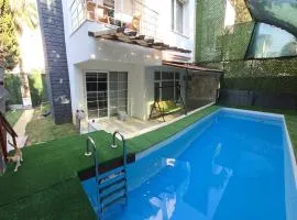 ELIT1 Villa 10 BEDS FULL TRIPLEX VILLA in BELEK Golf area with PRIVATE POOL & GARDEN WIFI NETFLIX Full Kitchen & Bed Equipments Air Conditions free parking