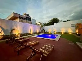 Luminous French Arch Room