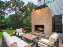 The ATX South Lamar Creekside Retreat with a pool