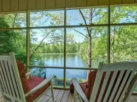 Waterfront cabin in the woods