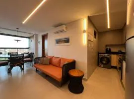 Apto completo em Cabedelo, proximo a João Pessoa com 2 quartos, cozinha completa e ar condicionado e varanda Gourmet