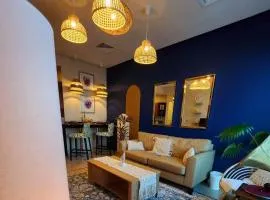 Zigzag Tower B - Stylish at Pearl, 2 BR, pool, parking and sea view-1705