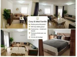 CAN 2025 Appartement MIRABAIE Familial 5 pers - Wifi Parking Free - Stade 30mn - Gare TGV et Plage 10mn