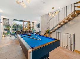Bodensee Penthouse 23D - Seesicht - Billiard - Massage - Trambolin - BBQ - Tischkicker - Panorama Exklusive，位于厄赫宁根的乡村别墅