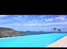 F3 entier de standing tout équipé vue mer, piscine partagée et parking souterrain