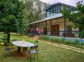 SaffronStays Ira - 3BR vegetarian pet-friendly villa with pool, gazebo & terrace glasshouse in Karjat