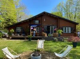 Chalet dans les bois -Domaine Privé-5 Etangs