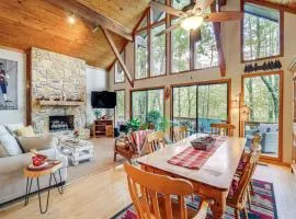 Wooded Cabin with 2 Decks on Golf Course in Newland!