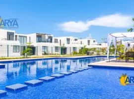 Casa en Coto con Alberca, cerca Aeropuerto, extenso jardin, nueva!