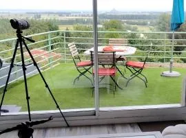Terrasse du Mont St Michel, vue imprenable, appart cosy proche Mont St Michel