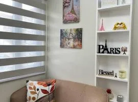 Paris Theme Near Ayala Feliz Mall 2BR Netflix Internet with Pool Parking Fee