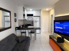 Flat Resort Estrela do Mar Vista mar Piscinas aquecida fria e Hidro，位于弗洛里亚诺波利斯的酒店