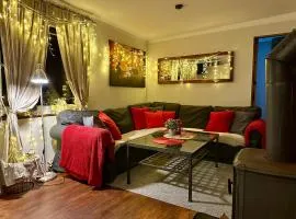 Domek Uroczy Golubie ,niedaleko stoku Koszałkowo ,balia,sauna,kominek,ognisko