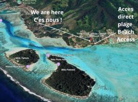 Moorea B&B - Bed & Beach，位于Motu Tiahura的酒店