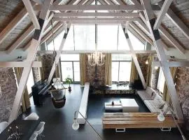 Design stone villa near the beach