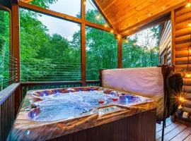 Creekside Log Cabin with Hot Tub & Arcade Games
