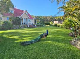 Soggy Bottom Farm House, Sea views and peacocks，位于Pakawau的酒店