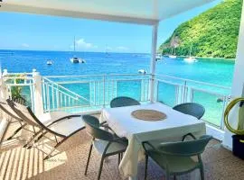 Ti Cabanon. Appartement vue mer à Deshaies.