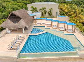 Exclusiva casa en Baru con piscina y playa privada，位于布兰卡滩的自助式住宿