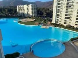 Departamento en Papudo laguna con acceso a la playa