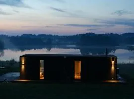 Contemporary design lake cabin