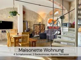 HexenburgbeiDresden Maisonette über 2 Etagen mit 4 Schlafzimmern, Kamin, Terrasse und Faßsauna, Nähe Sächsische Schweiz Dresden