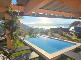 Bas de villa avec piscine