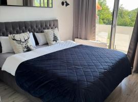 Sch&ouml;ne Aussicht - charmante Ferienwohnung mit Pool und Sauna in Bad Harzburg，位于巴特哈尔茨堡的带泳池的酒店