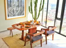 Volcano View Loft, Puebla Skyline1801