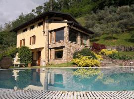 Casa Ronco Frati, piscina vista lago，位于皮索涅的酒店