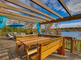 Lakefront Pocono Retreat with Hot Tub and Movie Hub